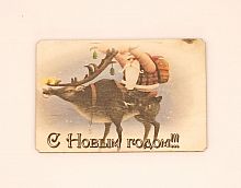 Магнит новый год "Дед мороз на олене" во Астрахане